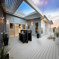 Pergola motorisée rétractable en aluminium à lames orientables - Protection intelligente contre le soleil et la pluie - Abri extérieur pour jardin et balcon