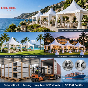 Luxuriöses 5x5m Pagoden-Festzelt, Robustes Aluminium-Hochdach-Zelt, Wasserdichter Outdoor-Pavillon für VIP-Empfänge in Resorts - Product Image 5