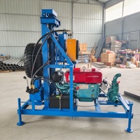 Foreuse compacte pratique sur roues de 22 CV pour petits puits d'eau, idéale pour les projets d'irrigation agricole
