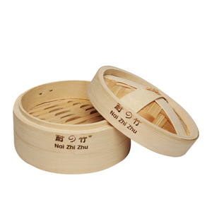 Cesta de vapor de bambú natural personalizada para uso en restaurantes-Bonito y barato Hotel Dim Sum & Sushi Arroz Food Cooking Container - Product Image 2