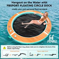 Nouvel Arrivage – Flotteur de Piscine Rond en PVC de 8 pieds, Durable, en Maille, pour Piscine, Plage, Lac, Fêtes, Bronzage et Usage Domestique – Hamac Gonflable