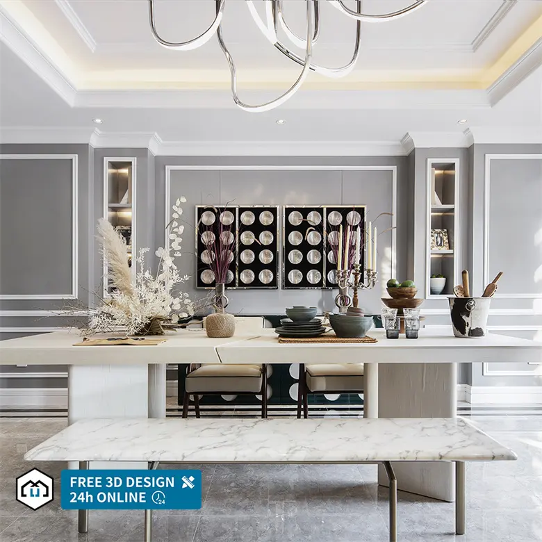 One-Stop Oplossing Product Render 3d Architectuur Design Luxe Villa Home Decor 3d Rendering Modern Interieur Design