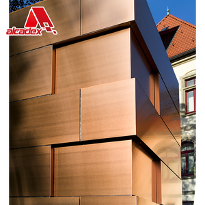 Paneles sándwich de doble cara CCP Material de construcción Revestimiento de paredes exteriores Decoración Fachada <span class=keywords><strong>Panel</strong></span> compuesto de <span class=keywords><strong>cobre</strong></span> - Product Image 4