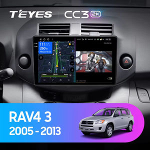 Autoradio TEYES CC3 2K pour Toyota <span class=keywords><strong>RAV4</strong></span> <span class=keywords><strong>3</strong></span> XA30 <span class=keywords><strong>2005</strong></span> - 2013, Carplay, lecteur multimédia vidéo, navigation, stéréo GPS, Android 10 - Product Image 2
