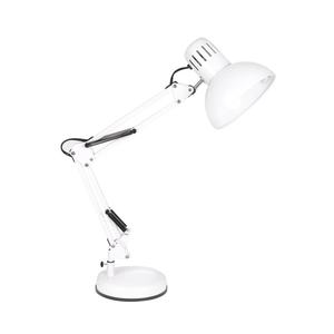 Lámpara articulada flexible blanca 1xE27, dimensiones 57x39x15 cm; ideal para iluminación de oficina o estudio, ajustable y funcional. - Product Image 1