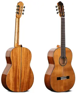 Yüksek dereceli oryantal kiraz CG-800 en kaliteli katı sedir üst 4/4 klasik gitar profesyonel performans için OEM kabul