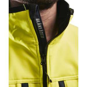 BLAKLADER - 490025173389XXXL Chaqueta Softshell Hi-Vis Amarillo/Azul marino-EAN 7330509389997 ROPA DE TRABAJO DE LA HI-VIS - Product Image 4