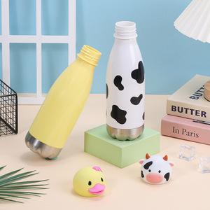<span class=keywords><strong>Termo</strong></span> Infantil de Silicona de Grado Alimenticio, con Diseño de Animales, <span class=keywords><strong>Tapa</strong></span> Antiderrames, en Caja, para Primaria, Saludable e Inteligente - Product Image 3