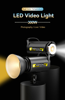 Lumière vidéo LED 300W 5700K, lampe de photographie à intensité variable continue, éclairage de studio photo, lumière du jour pour vidéo YouTube, éclairage de remplissage en direct