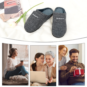 Sang trọng có thể sạc lại mùa đông ấm áp trong nhà Dép 3 mức nhiệt đầy đủ chân sưởi ấm không trượt duy nhất điện nước nóng dép - Product Image 6