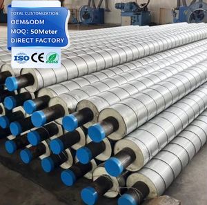 Tuberías de agua caliente prefabricadas y aisladas con revestimiento exterior de hierro galvanizado para conductos aéreos y subterráneos. - Product Image 1
