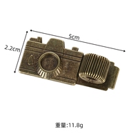 Porte-stylo vintage et antique en alliage de zinc, support fixe pour carnet, accessoire multifonctionnel pour carnet