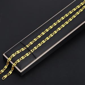 Collar de Cadena Chapado en Oro de 24K al por Mayor de Fábrica JXX para Mujer, Collares de Latón Dorado de Moda - Product Image 4