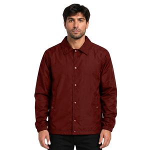 Veste Coach Homme Personnalisée Printemps Décontractée avec Doublure Boutonnée Imperméable Séchage Rapide Réversible Coupe-Vent Épaisseur Standard - Product Image 1