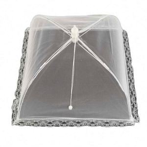 Artículos de Cocina en Línea, los Más Vendidos, Cubierta para Alimentos Cuadrada Blanca Plegable de 16-17 Pulgadas, Ecológica y a Prueba de Insectos - Product Image 6