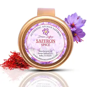 Wholesale small 1g 2g 3g 5g empty saffron tin round can package aluminum premium saffron threads tin box packaging for saffron