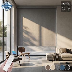Cortinas Enrollables Eléctricas Inteligentes de Tela Opaca Blackout en Oferta, Persianas Motorizadas para Ventana - Product Image 2