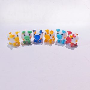 Carino <span class=keywords><strong>vetro</strong></span> <span class=keywords><strong>Murano</strong></span> maiale statuetta di maiale colorato giocattolo per bambini regalo a sorpresa scatola - Product Image 1