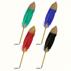 Bonvan Vintage Luxury Gold Accented Metal Ballpoint Pen with Artistic Design 0.5mm Black Ink - Product Image 1