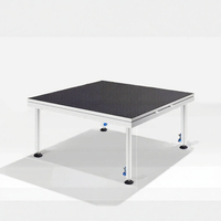 Scène en alliage d'aluminium avec pieds emboîtables, montage rapide, idéale pour les concerts, les mariages et les événements similaires