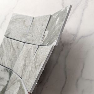 Carrelage carré de <span class=keywords><strong>piscine</strong></span> en mosaïque <span class=keywords><strong>4x4</strong></span> aspect marbre naturel extérieur gris pour piscines - Product Image 6