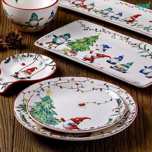 Piatto Natalizio YY a Forma di Albero di Natale, Set Creativo di Piatti per <span class=keywords><strong>Cena</strong></span> di Natale, Colazione, Dolci e Snack, Decorazione da Tavola, Regalo, Piatto Natalizio da 8 Pollici - Product Image 6