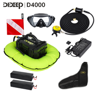 Compresseur d'air électrique flottant DIDEEP pour la plongée, en matériau PP, 180W/240W, jaune/vert, logo personnalisé, accessoires de plongée et de natation