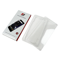Emballage de luxe pour dossiers en argent, plateau en plastique transparent, écran LCD universel Android, électronique grand public pliable et recyclable