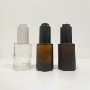Wholesale 60ml 100ml 120ml <b>Flat</b> Shoulder Frosted <b>White</b> Cylinder Glass Spray Bottle with <b>White</b> Plastic Pump <b>Cap</b> - Product Image 2