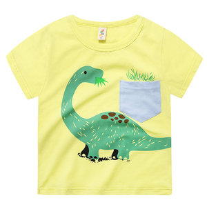 T-shirt imprimé pour garçon, à manches courtes, en coton, Design personnalisé, 100%, vente en gros, été - Product Image 2