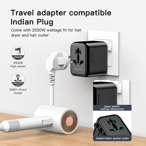 OULIYO-Adaptador de carga para teléfonos móviles <span class=keywords><strong>tipo</strong></span> <span class=keywords><strong>C</strong></span>, dispositivo de viaje, <span class=keywords><strong>Cargador</strong></span> rápido mundial, adaptador de viaje universal global, <span class=keywords><strong>tipo</strong></span> <span class=keywords><strong>C</strong></span>, 2 unidades - Product Image 5