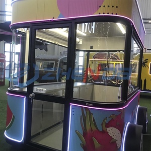 Nouveau camion de restauration en acier avec four à pizza, remorque de cuisine mobile entièrement équipée pour le camping - Product Image 3