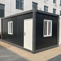 Maisons conteneurs modulaires préfabriquées de luxe, style moderne, portables, 10 pieds, 20 pieds, 40 pieds, démontables, en kit