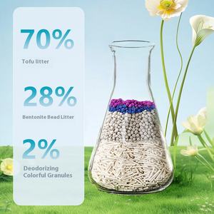 Kostenlose Probe Katzenstreu Leicht zu Reinigen Staubfreie Katzenstreu 2-in-1 Gemischte Premium-Bentonit-Tofu-Katzenstreu Staubarme Katzenstreu - Product Image 5