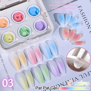 6 Colors Air Cushion Patting <b>Gel</b> Gradient <b>Gel</b> Polish <b>Set</b> Gradient Blush Macaron Colorful Candy Solid <b>Nail</b> <b>Gel</b> - Product Image 6