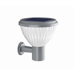 Lampe murale solaire extérieure moderne IP66 étanche en aluminium avec batterie LiFePO4, angle de faisceau 360°, 3000K/6500K - Product Image 1