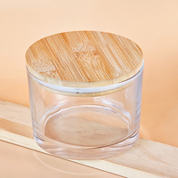 Venta al por Mayor de Frascos de Vidrio Transparente de Boca Ancha de 210 ml, 480 ml, 730 ml y 16 oz, Recipientes Vacíos para Velas de Diferentes Tamaños para Fabricación de Velas