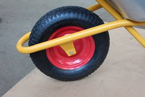 <span class=keywords><strong>Carretilla</strong></span> de Construcción de 90L con Doble <span class=keywords><strong>Rueda</strong></span> y Bandeja Metálica - Herramientas con Certificación ISO9001 y CE - Product Image 3