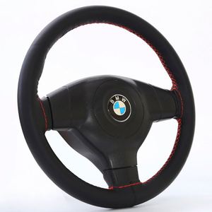 Housse de volant de voiture en cuir de luxe à 4 branches, en cuir de vachette, cousue à la main, universelle, toutes saisons, modèle Guangdong QK001 - Product Image 5