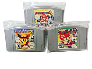 Consoles de jeux vidéo rétro version américaine pour Mario <span class=keywords><strong>Party</strong></span> 1 2 3 en anglais, cartouche de jeu N64 64 bits pour console <span class=keywords><strong>Nintendo</strong></span> 64 - Product Image 1