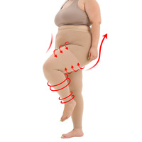 Collants de compression médicaux confortables et respirants pour femmes, sans pied, 20-30 mmHg, antibactériens, pour l'œdème