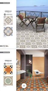 Moroccan Glazed Ceramic Tiles 300x300mm Decorative Floor and Wall Tiles for Interior School and Villa Use - Product Image 4
