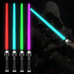 Grosir Lightsaber Dueling Cosplay warna-warni Led Laser berkedip untuk anak-anak bersinar pedang Phonic Laser pedang mainan