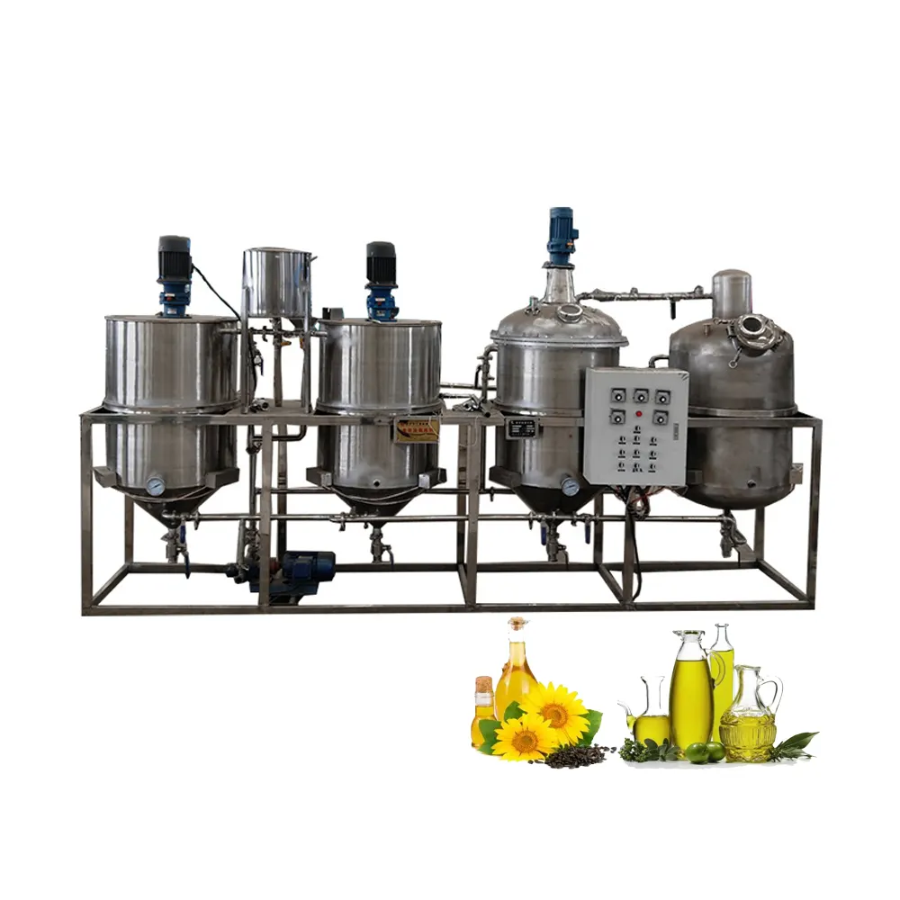 Palm oil refining machine refinery plant for oil press machine sunflower oil refining machine