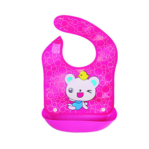 Babero de Silicona Impermeable, Libre de BPA, con Asa para Niños de <span class=keywords><strong>1</strong></span> a 4 Años, Patrón Geométrico, Flujo Variable, Multifuncional para Alimentación - Product Image 1