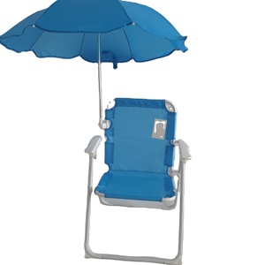 Silla de playa plegable para niños, silla de acampada al aire libre con paraguas - Product Image 3