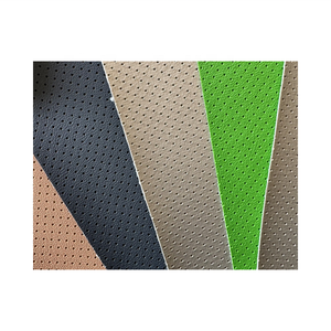 High Quality PVC Faux Leather Anti-Mildew Waterproof <strong>Half</strong>-Hole Embossed Knitted Backing Car Seat <strong>Covers</strong> for Sofa Furniture - Product Image 3