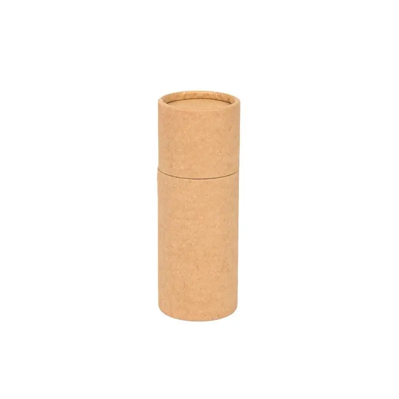 Ống giấy gói ống phân hủy sinh học hộp trà bao bì với logo cấp thực phẩm xi lanh ống giấy màu nâu
