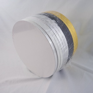 Ensemble de plateaux à gâteau ronds de 12 pouces, 4 couleurs personnalisables : noir, blanc, or, argent - Product Image 4