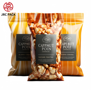 ถุงซีลด้านหลังทำจากพลาสติกอลูมิเนียมฟอยล์สำหรับใส่อาหารแบบม้วนมีชิปทำจากข้าวโพดทอดกรอบพิมพ์โลโก้ได้ตามต้องการ - Product Image 6